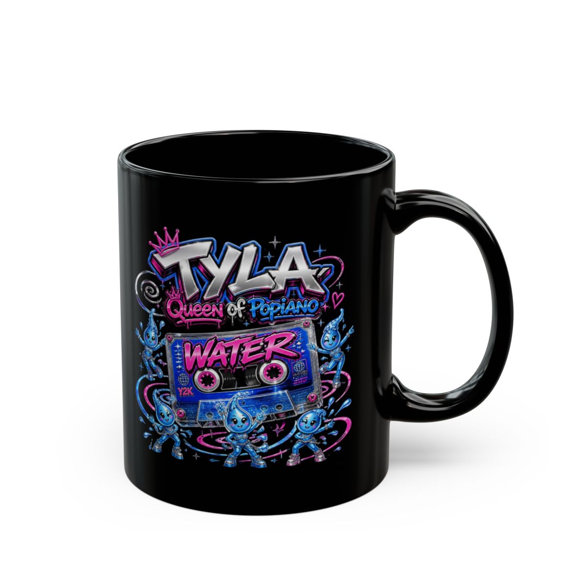 Tyla "Water" Black Mug