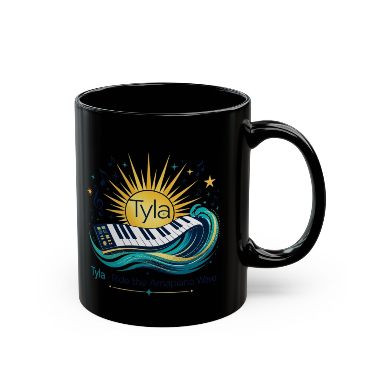 Tyla "Tyla - Ride the Amapiano Wave" Black Mug