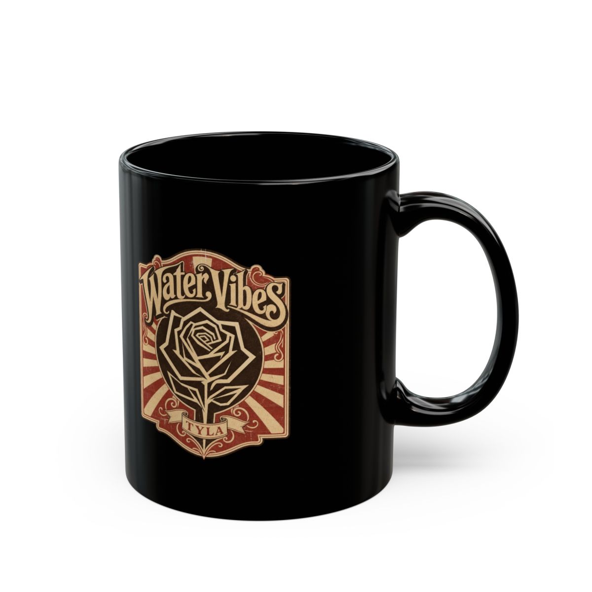 Tyla "Water Vibes" Black Mug