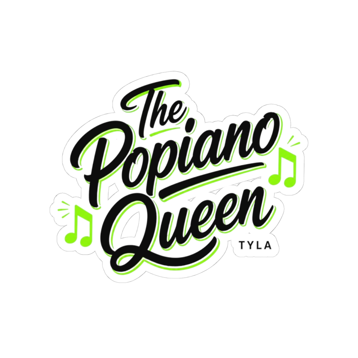 Tyla "The Popiano Queen" Sticker - alternate angle 3, merchandise