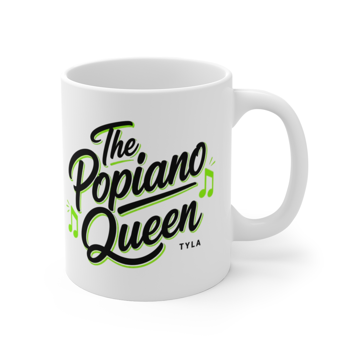 Tyla "The Popiano Queen" White Mug
