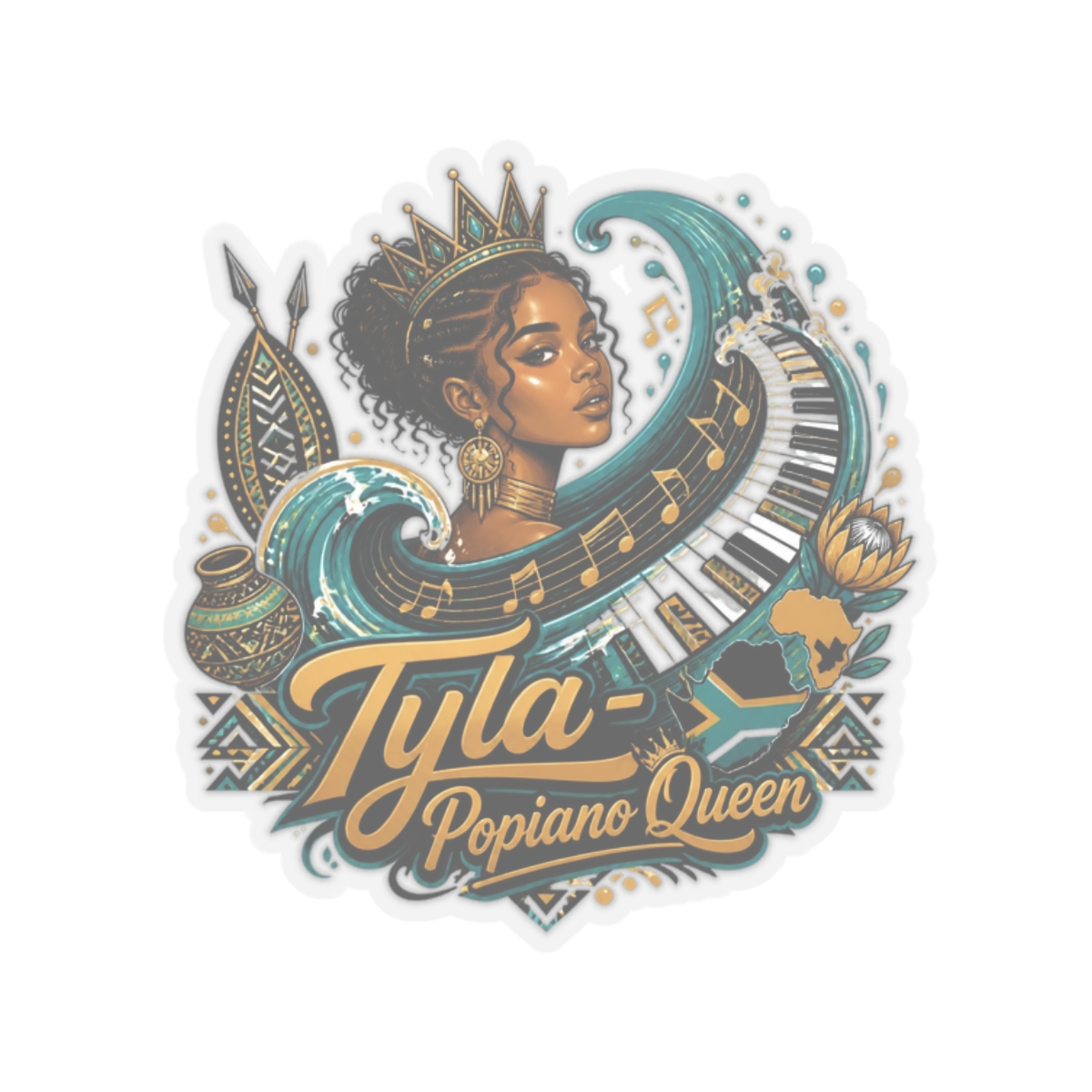 Tyla "Tyla - Popiano Queen" Sticker