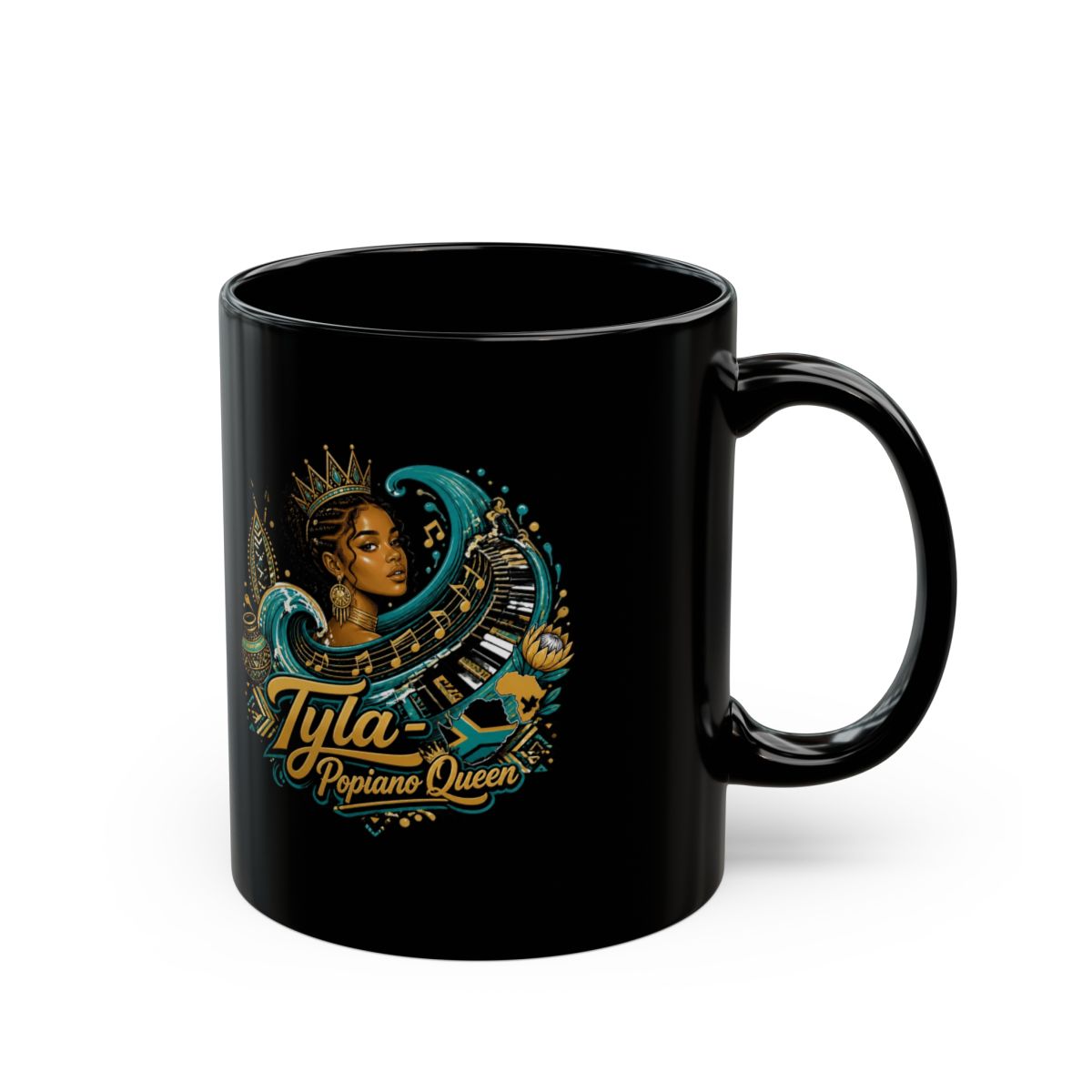 Tyla "Tyla - Popiano Queen" Black Mug
