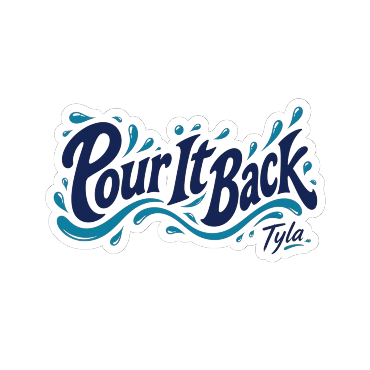 Tyla "Pour It Back" Sticker - alternate angle 3, merchandise