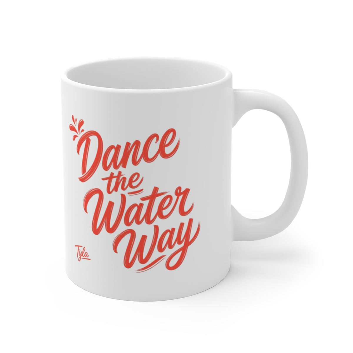 Tyla "Dance the Water Way" White Mug