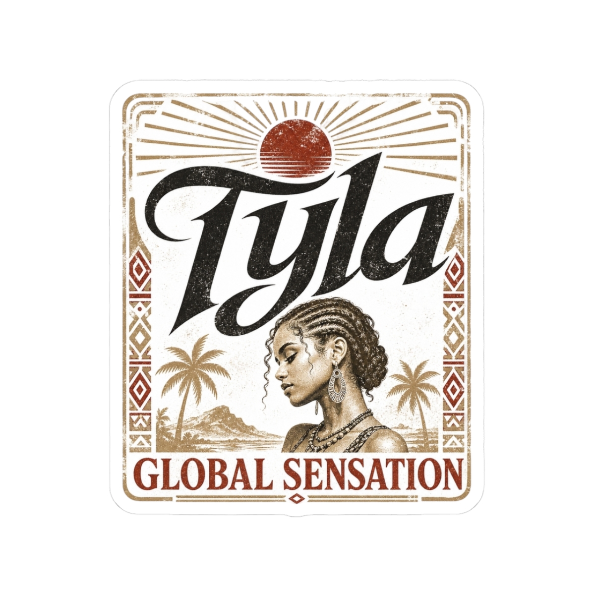 Tyla "Global Sensation" Sticker - alternate angle 1, merchandise