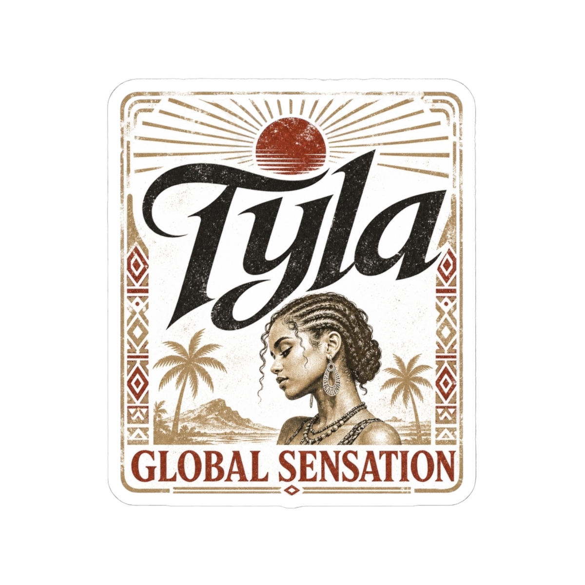 Tyla "Global Sensation" Sticker - alternate angle 3, merchandise