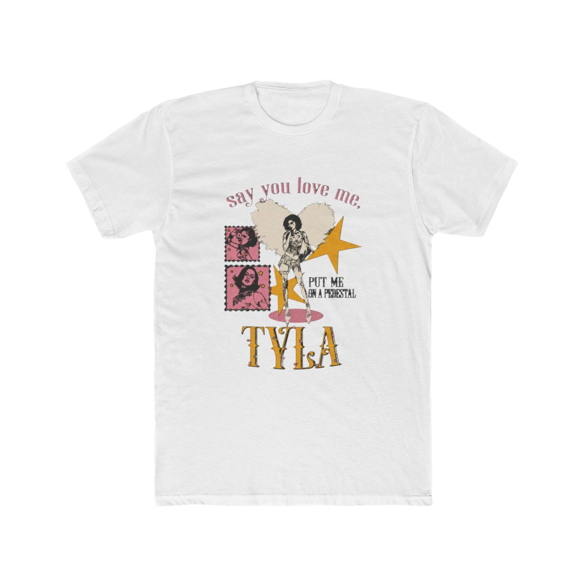 Pop singer TYLA vintage retro inspired T Shirt - alternate angle 4, merchandise
