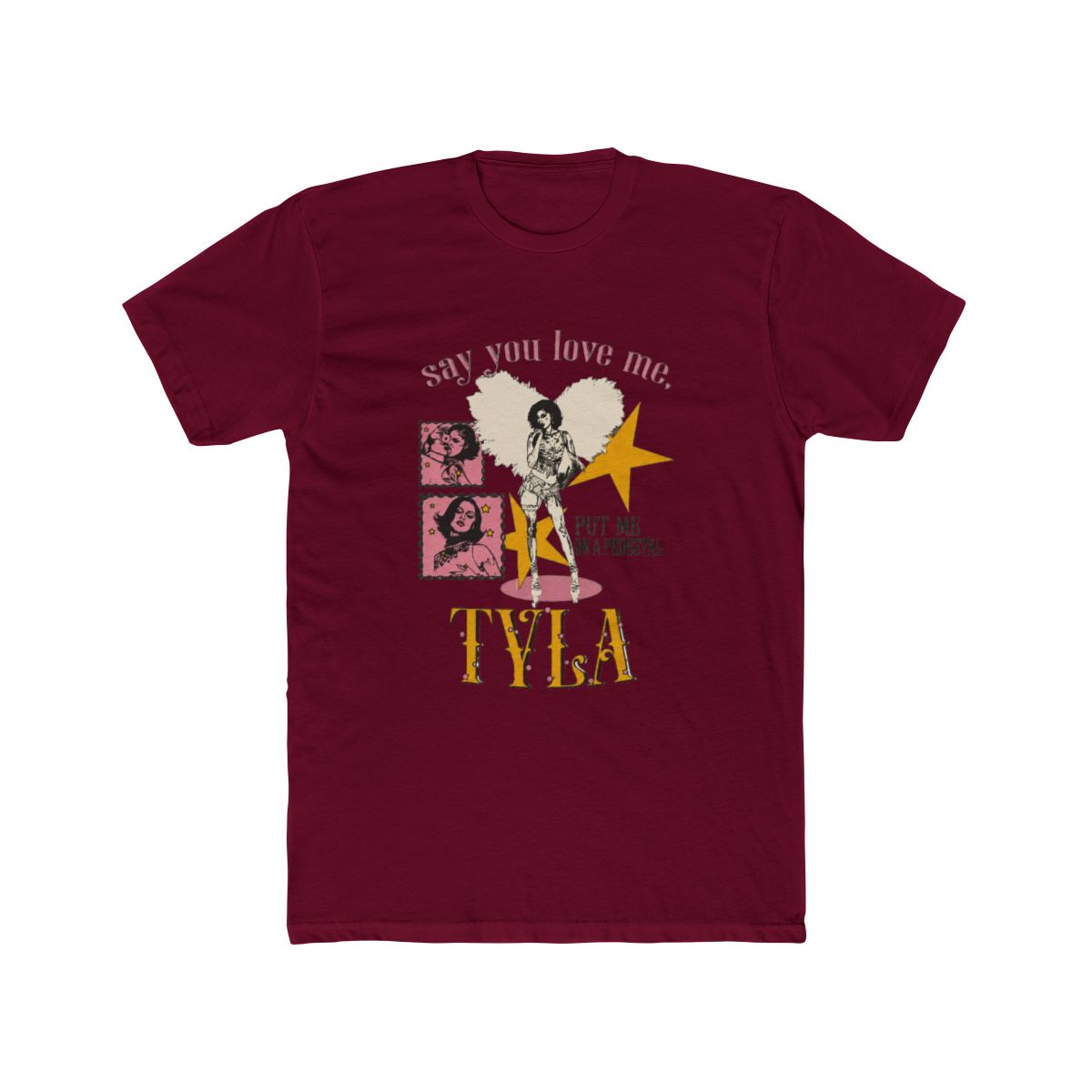 Pop singer TYLA vintage retro inspired T Shirt - alternate angle 2, merchandise